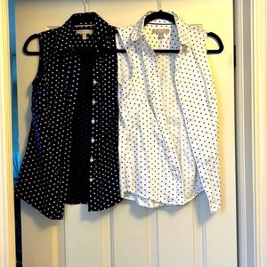 2 banana republic button up tops
